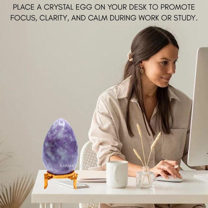 POLISHED LEPIDOLITE POCKET EGG