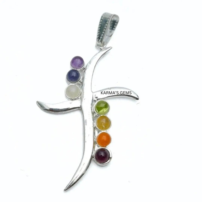 SEVEN CHAKRA STONE PENDANT Karmas Gems