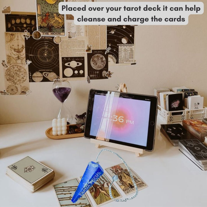 LAPIS LAZULI STONE DOWSING PENDULUM