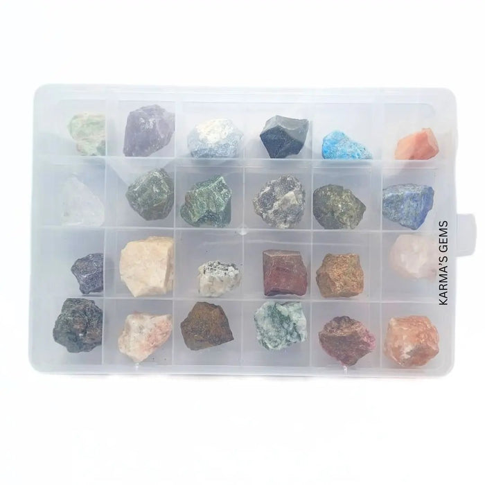 24 PCS ROUGH TUMBLED BOX Karmas Gems