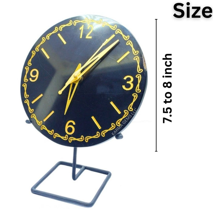 NATURAL BLACK OBSIDIAN AGATE WATCH