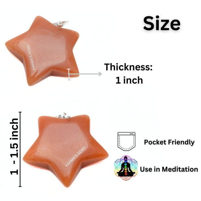 RED JASPER STAR PENDANT