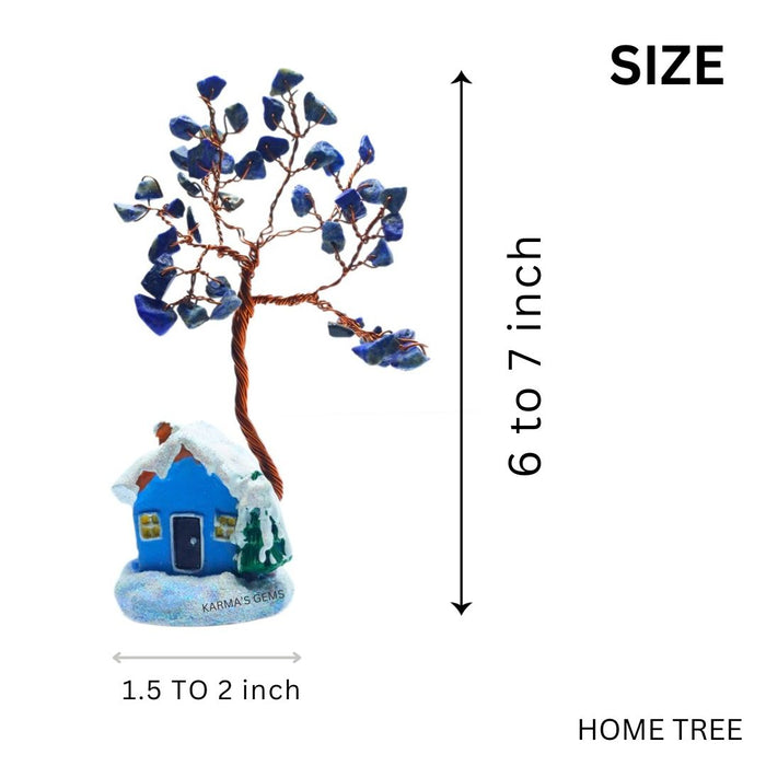 60 BEADS LAPIS LAZULI CRYSTAL HOME TREE