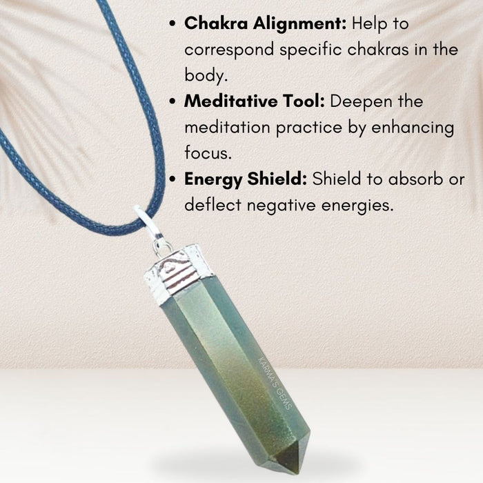 GREEN JADE POINT PENCIL PENDANT