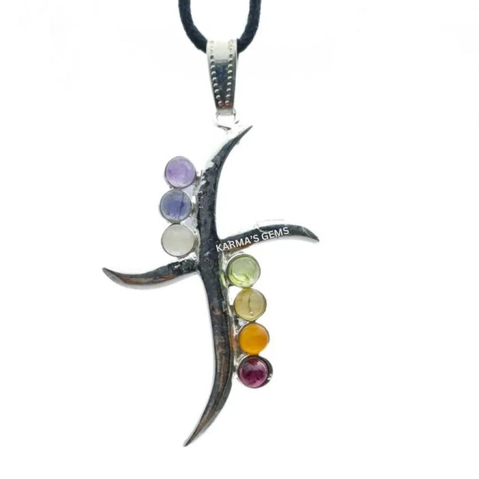 SEVEN CHAKRA STONE PENDANT Karmas Gems