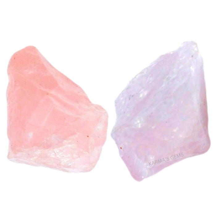 2 PCS 15 TO 25 MM ROSE QUARTZ ROUGH STONE