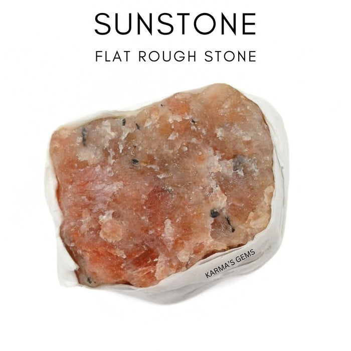 1 PIECE FLAT WRAPPED SUNSTONE  ROUGH STONE