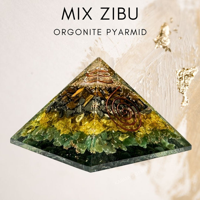 MIX STONE ZIBU ORGONITE PYRAMID