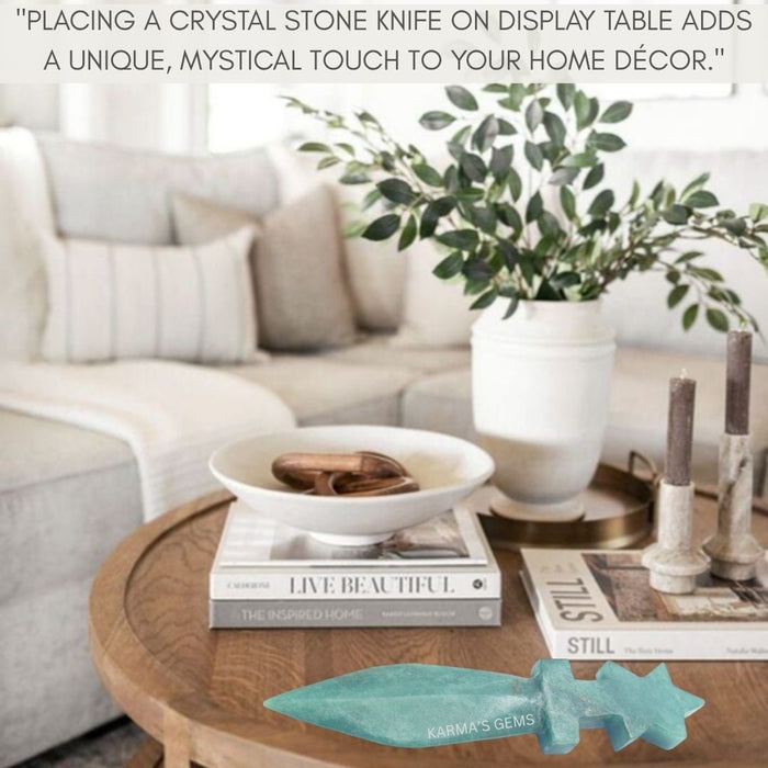 GREEN AVENTURINE CRYSTAL KNIFE