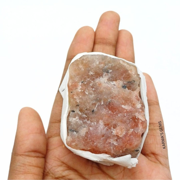 1 PIECE FLAT WRAPPED SUNSTONE  ROUGH STONE