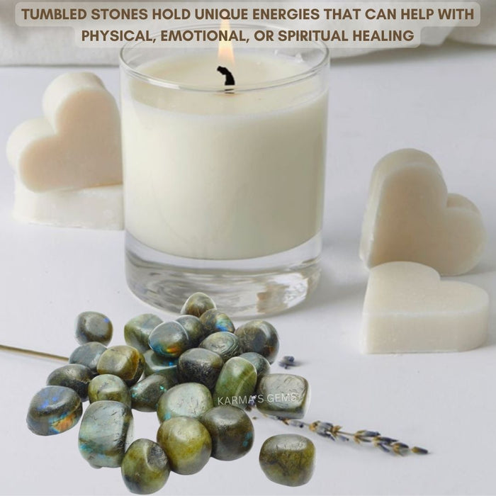 15 TO 25 MM LABRADORITE POLISH TUMBLED STONE