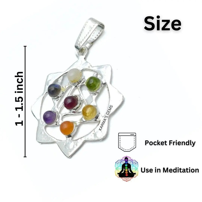 SEVEN CHAKRA STONE PENDANT Karmas Gems