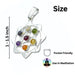 SEVEN CHAKRA STONE PENDANT Karmas Gems