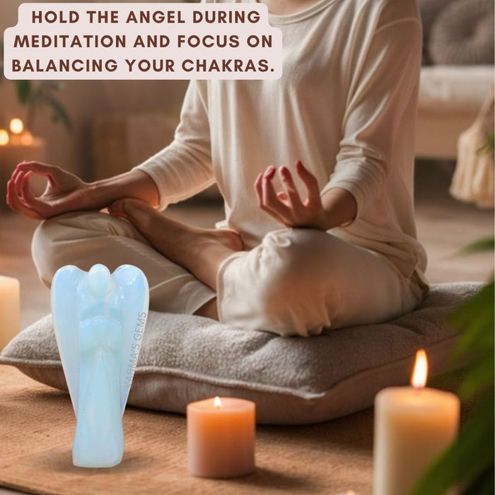 OPALITE STONE CRYSTAL ANGEL Karmas Gems
