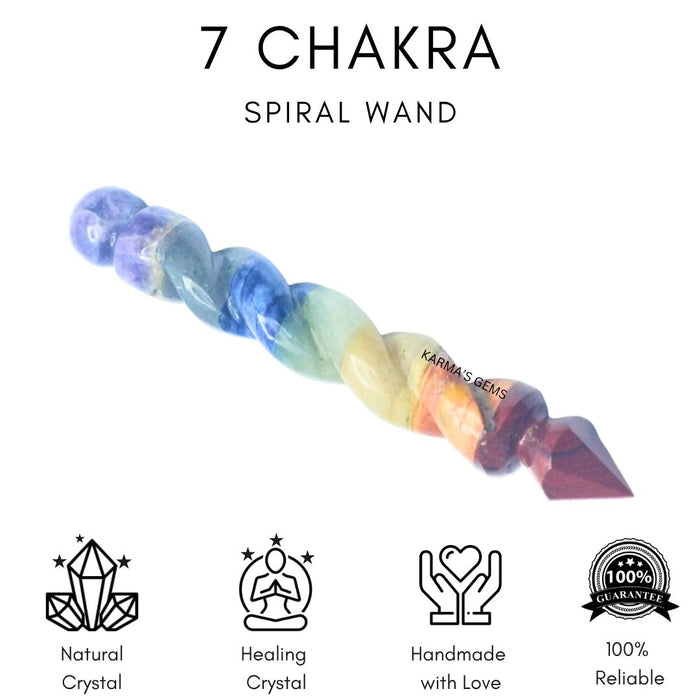7 CHAKRA SPIRAL WAND