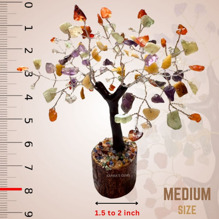 100 BEADS MULTI STONE CRYSTAL TREE