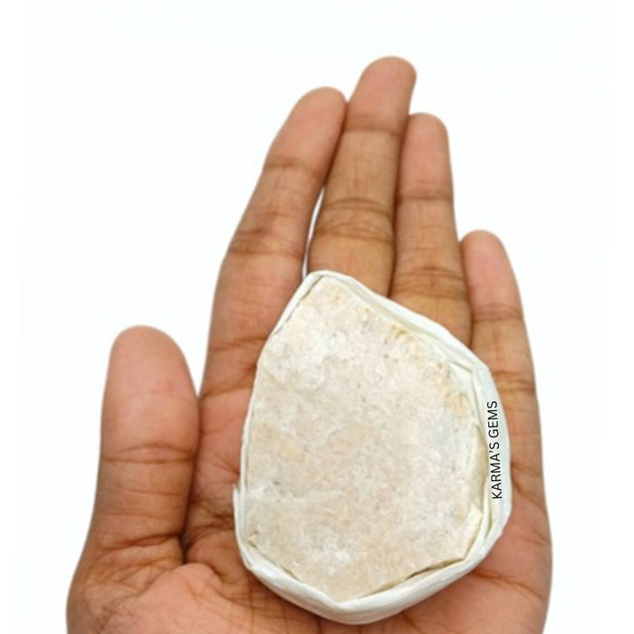 1 PIECE FLAT WRAPPED PEACH MOONSTONE  ROUGH STONE