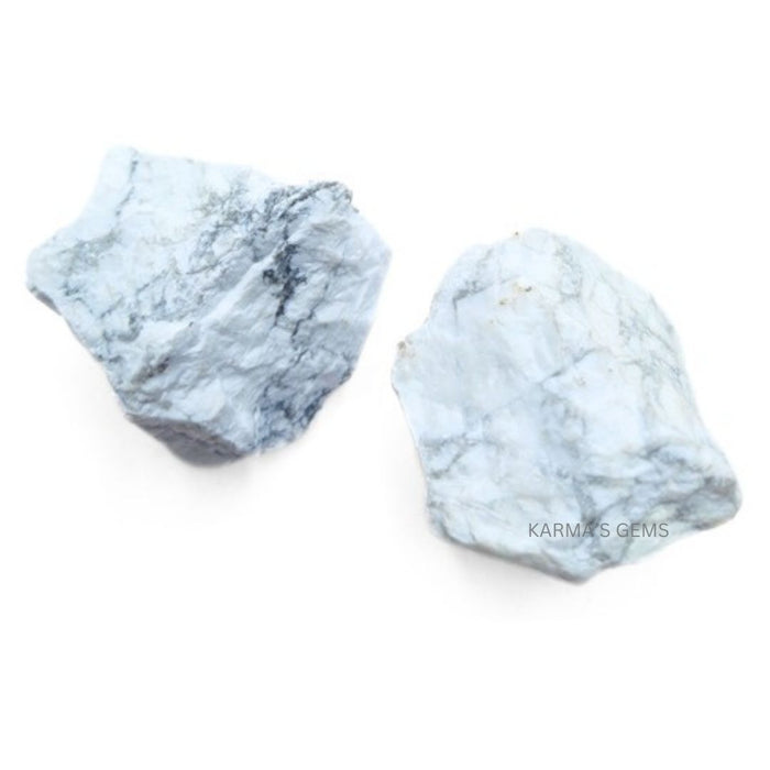 2 PCS 20 TO 25 MM HOWLITE ROUGH STONE