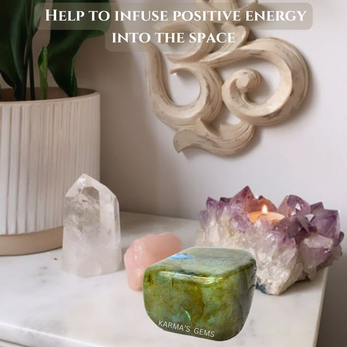 1 PIECE 15 TO 25 MM LABRADORITE POLISH TUMBLED STONE