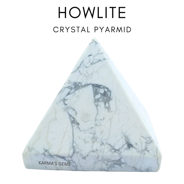 HOWLITE STONE CRYSTAL PYRAMID