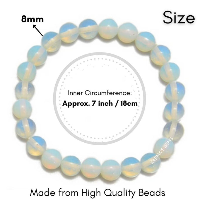 8 MM BEADS OPALITE BRACELET