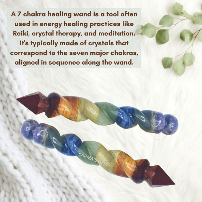 7 CHAKRA SPIRAL WAND