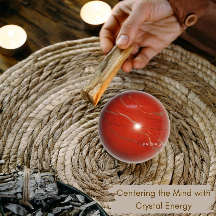 50 TO 55 MM RED JASPER SPHERE