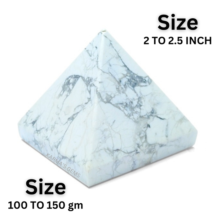 HOWLITE STONE CRYSTAL PYRAMID