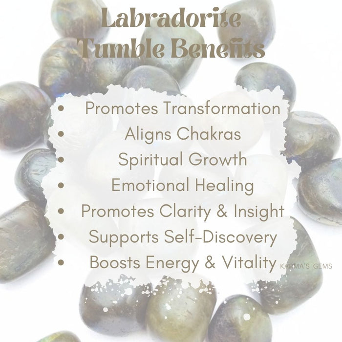 1 PIECE 15 TO 25 MM LABRADORITE POLISH TUMBLED STONE