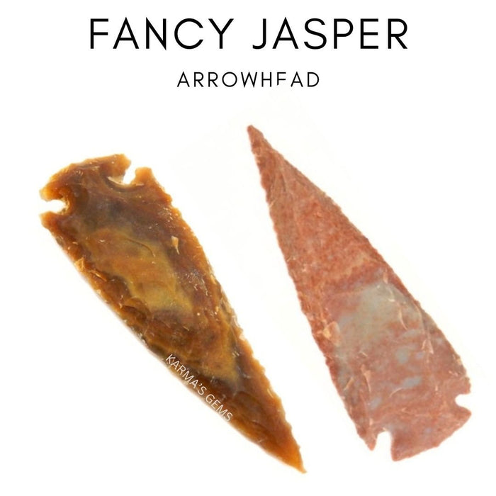 3" TO 3.5" FANCY JASPER SPEARHEAD ARROWHEAD