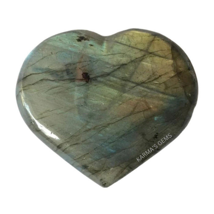 1" LABRADORITE PUFFY HEART