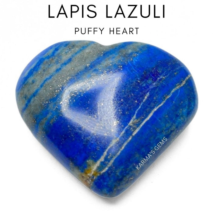 2" LAPIS LAZULI PUFFY HEART