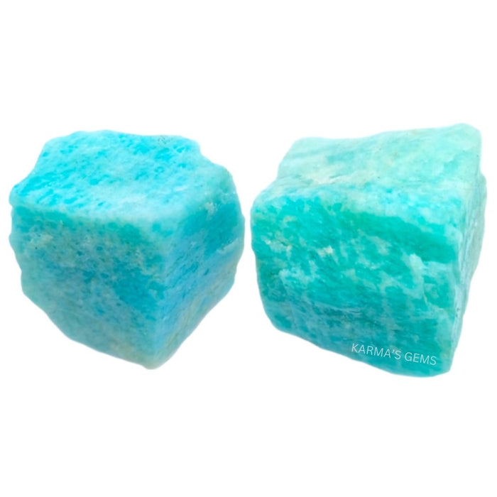 2 PCS 15 TO 25 MM AMAZONITE ROUGH STONE