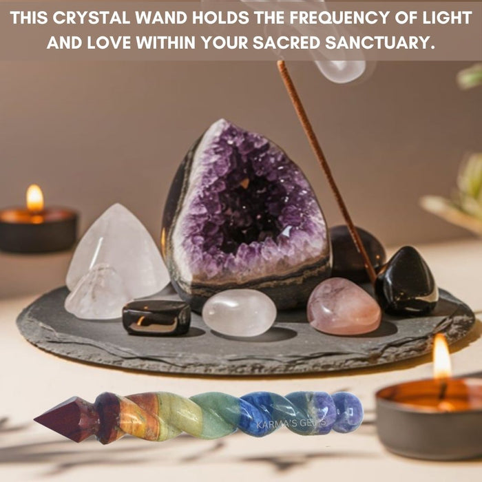 7 CHAKRA SPIRAL WAND