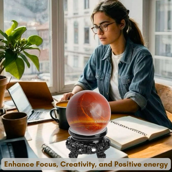 50 TO 55 MM RED JASPER SPHERE