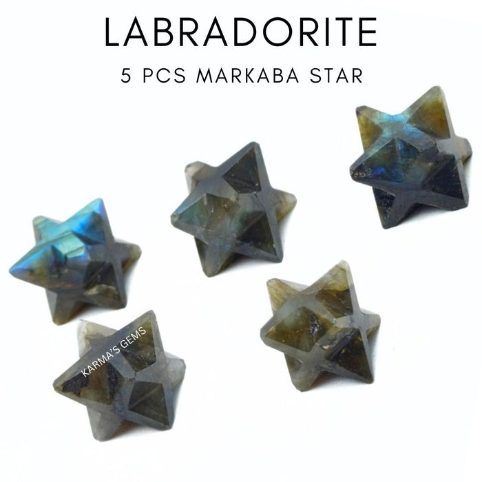 5 PCS MARKABA LABRADORITE STAR SET