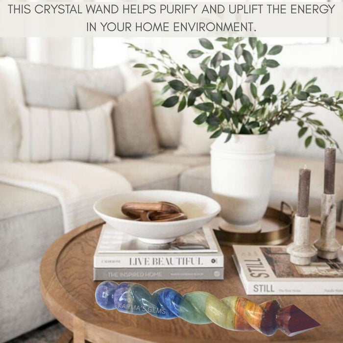 7 CHAKRA SPIRAL WAND