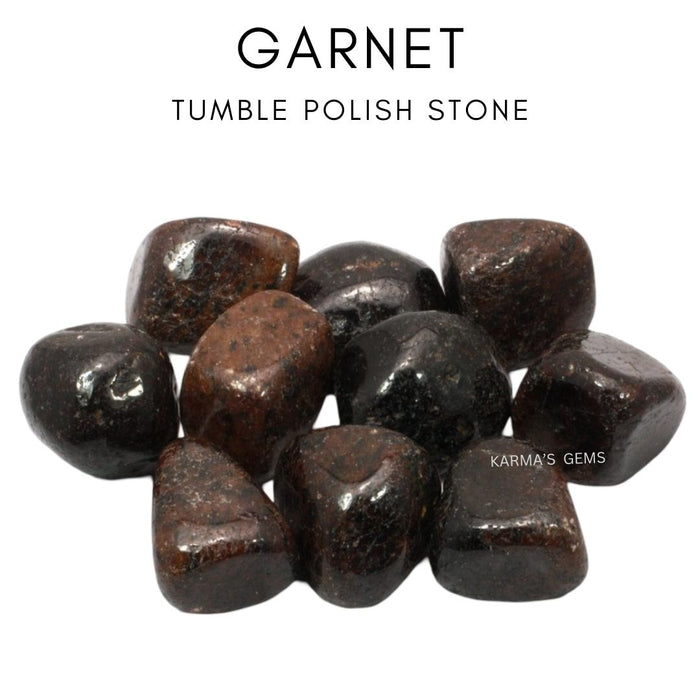 1 PIECE 25 TO 35 MM GARNET TUMBLED STONE