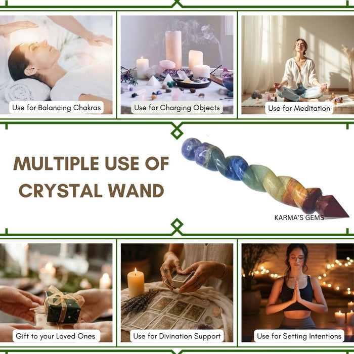 7 CHAKRA SPIRAL WAND