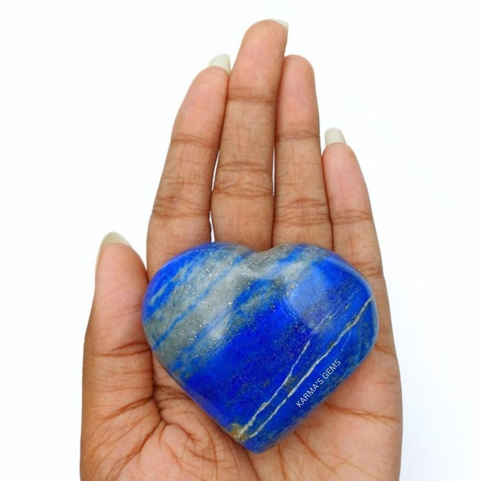 2" LAPIS LAZULI PUFFY HEART