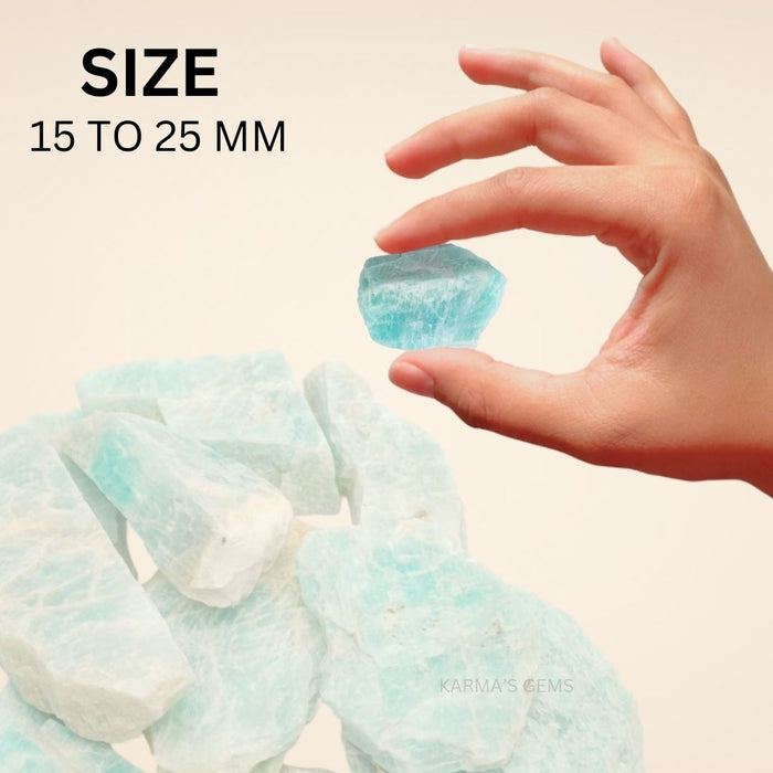 2 PCS 15 TO 25 MM AMAZONITE ROUGH STONE