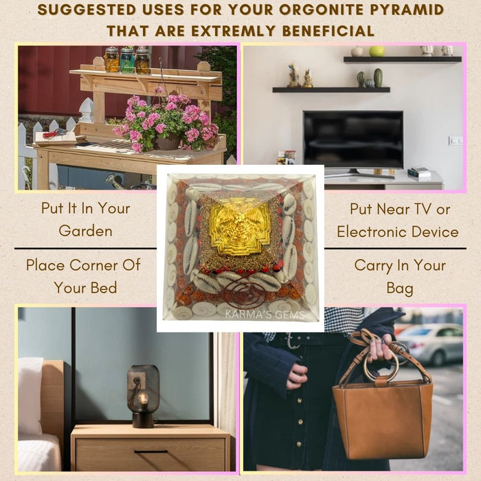 LAXMI YANTRA ORGONITE PYRAMID