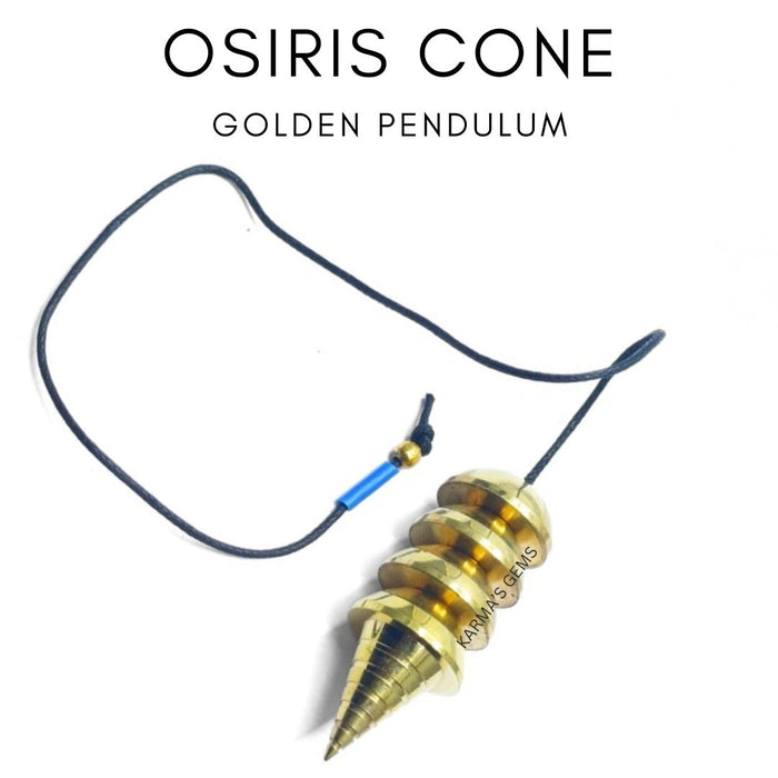 GOLD OSIRIS CONE STEEL COPPER PENDULUM