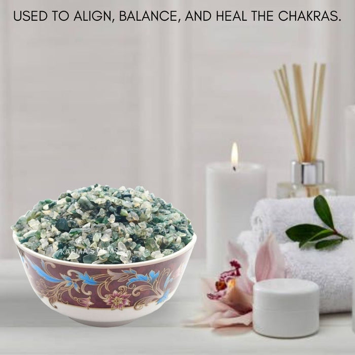 MOSS AGATE STONE CHIPS