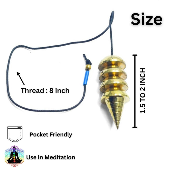 GOLD OSIRIS CONE STEEL COPPER PENDULUM