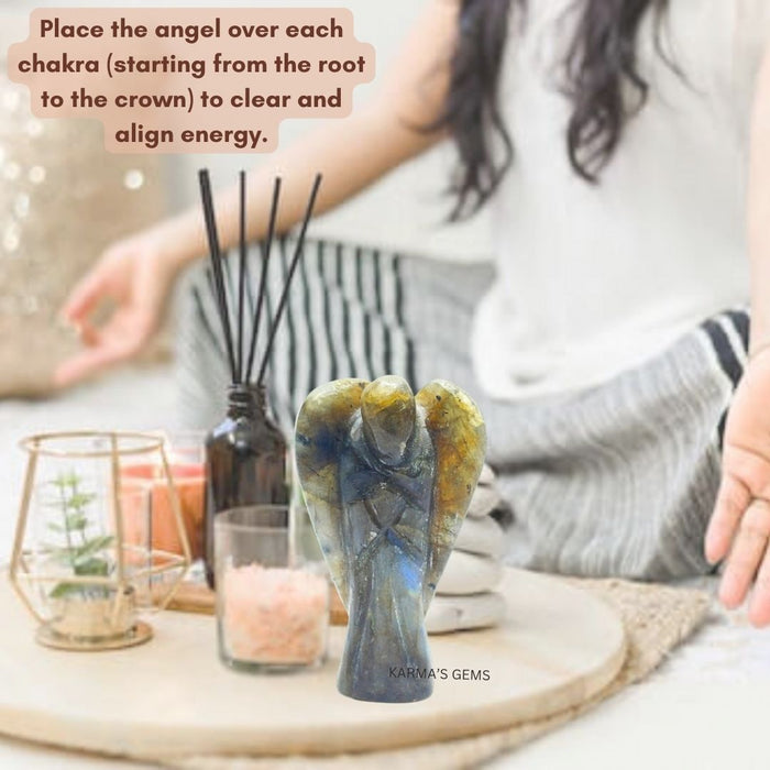 LABRADORITE STONE CRYSTAL ANGEL