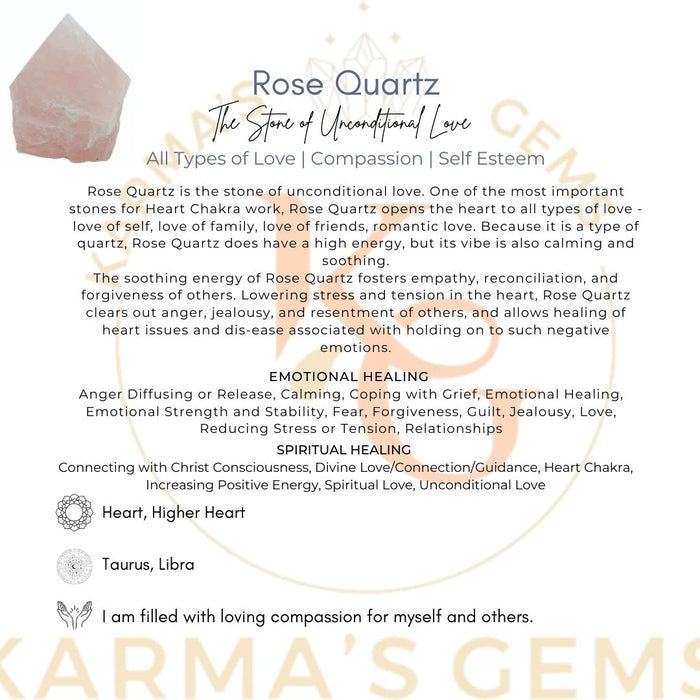 ROSE QUARTZ STONE CUT BASE POLISH POINT