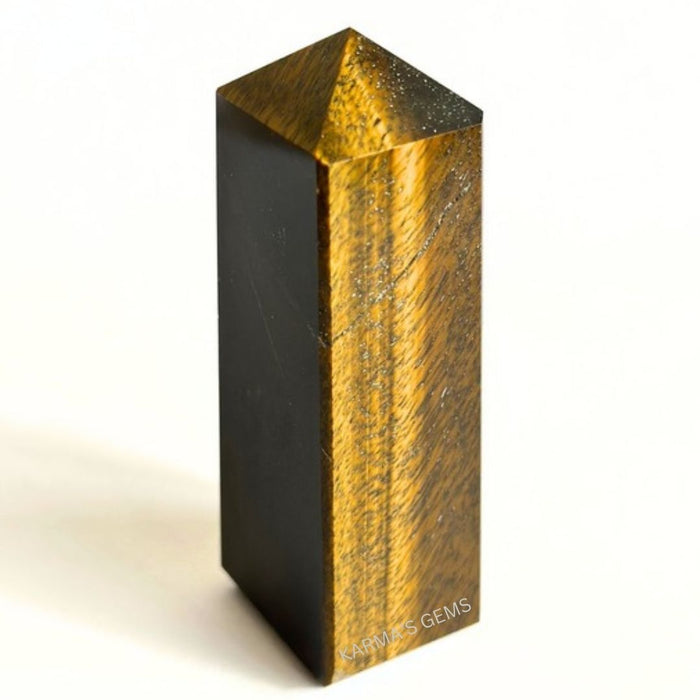 4 CORNER TIGER EYE OBELISK