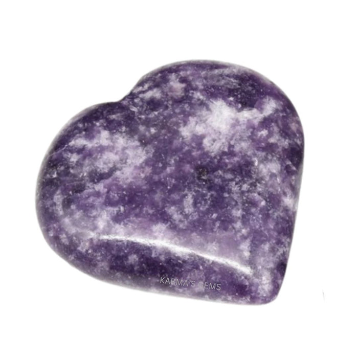 1" LEPIDOLITE PUFFY HEART