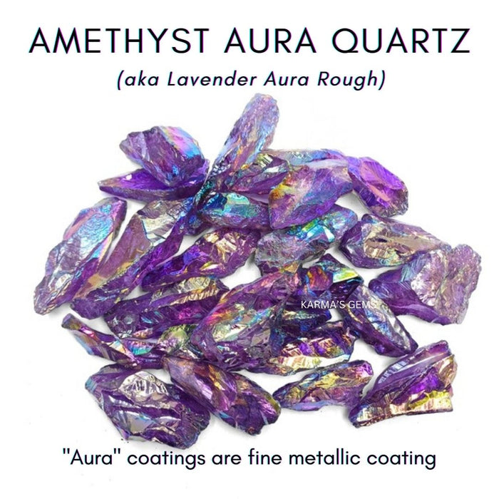 AMETHYST TANZINE AURA QUARTZ RAW STONE